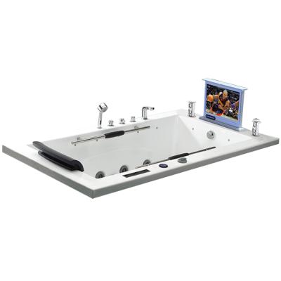 China Embedded Integrated Bathtub Handle, Insert Bathtub, White Water Massage Bathtub for sale