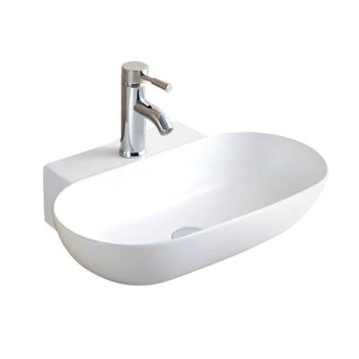 China 565x385x135mm Table Top Bathroom Hand Wash Basin Eco - Friendly / Easy Clean Sink for sale