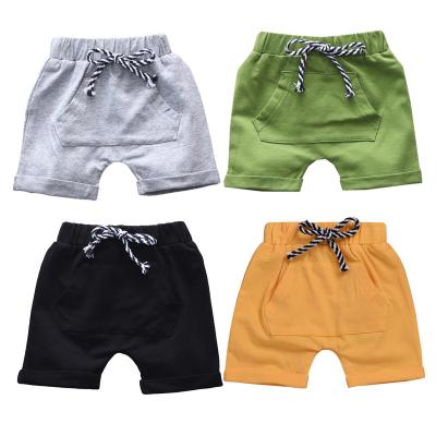 China Best Selling Boutique Cotton Clothing Customized Empty Casual Soft Breathable With Pocket Suction String Boys Summer Shorts for sale