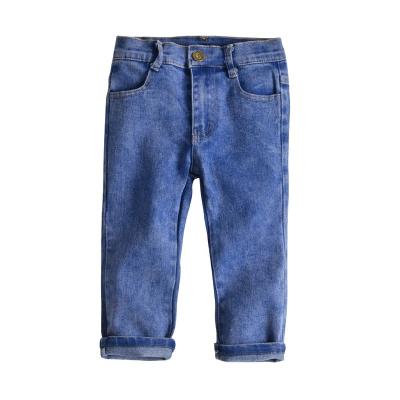 China 2021 New Design Infant Toddler Boy Denim Blue Jeans Pants Kids Breathable Unisex Kids Fashion Cute Kids Jeans for sale