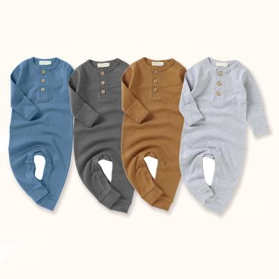 China 2022 new designer 95% cotton 5% spandex 95% factory OEM baby romper 100% pure cotton neutral organic newborn empty soft baby jumpsuit for sale