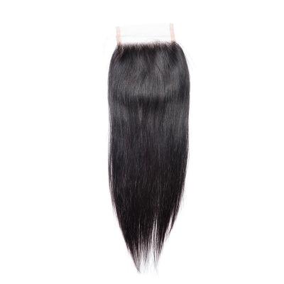 China Aisi 14 Inch 4X4 Silky Straight Human Hair Lace Closure Brazilian Hair Extension Silky Straight Long Hair Topselling For Women for sale