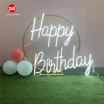 China Decoration Happy Birthday Electronic Letters Signs for Birthday Party Decorations, Led Neon Sign for Event Party Decoration Supplies for sale