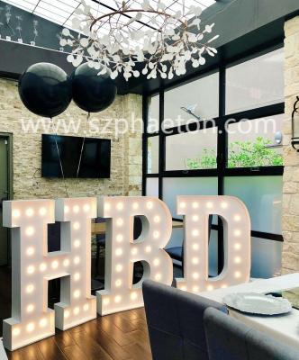 China HBD Birthday Marquee Letter Sign Party Decor, Birthday Party Supplies Led Giant Light Number Signs For Birthday Party Decoration for sale