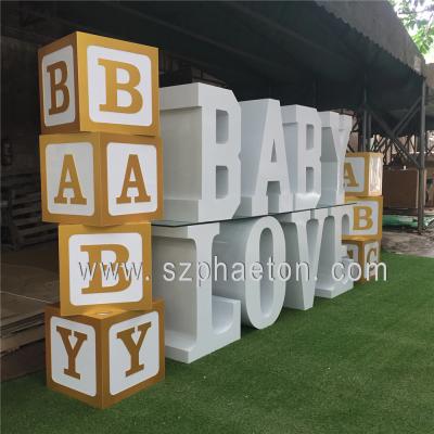 China Multifunctional/eco-friendly/high quality/new design/Duralble GIRL baby shower decoration,acrylic perspex letter blocks GIRL baby shower decoration for sale