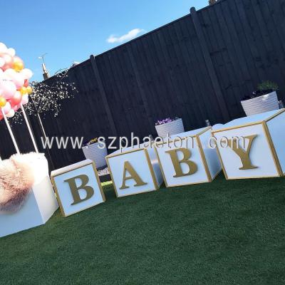 China Multifunctional/Eco-friendly/High Quality/New Design/Duralble Baby Shower Party Supplier,Acrylic Baby Shower Blocks For Baby Shower Party for sale