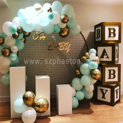 China Party Event Supplies Square Acrylic Balloon Box For Baby Shower for sale