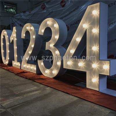 China Indoor or Outdoor Party Supplies Marquee Letters Lighted 3d LED Letter Lights Sign Home Numbers for sale