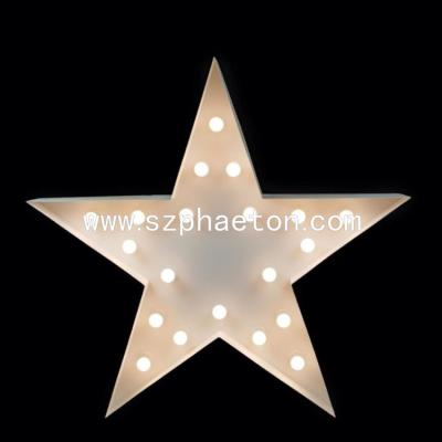 China Decoration Party Event Supplies Christmas Star Romantic Wedding Night Led Light , Light Up Marquee 3d Letter Bulb Lights for sale