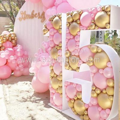 China The number 15 metal event party decoration mosaic, large decorative letters for birthday party supplies for sale