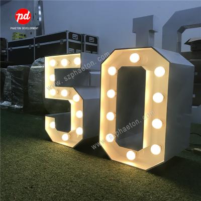 China Durable Number Table Letter For Birthday Party Decoration,Customized Birthday Suppliers Harden Table Letter Table Light Up Sign for sale