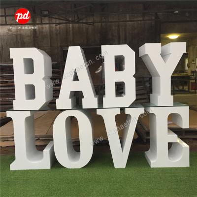 China Durable Table Letters for Baby Shower Birthday Party Decoration, Cake Table Number Letters Baby Love Birthday Party Suppliers for sale