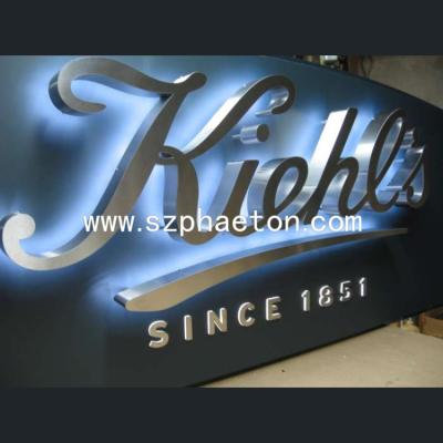 China Custom Buildings Shop Front Outdoor Backlit Led Letter Sign , Channel Letters For Shop Signs for sale