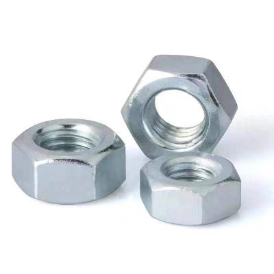 China DIN934 Heavy Industry Hex Nut , Custom Carbon Steel Galvanized Bolts And Nuts Stainless Hex Nut for sale