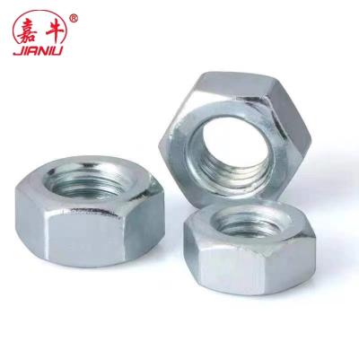 China Custom DIN934 Heavy Industry Hex Carbon Steel Galvanized Nuts Stainless Hex Bolts And Nut for sale