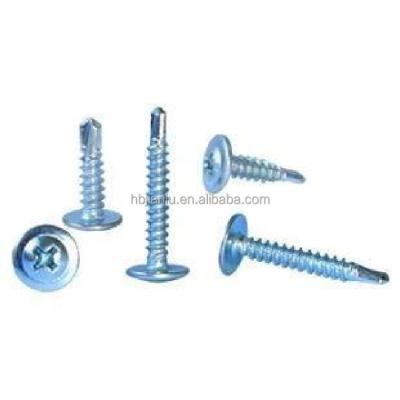 China M4.2mm M4.8mm Pan Cross Recessed Pan Washer Wafer Head Self Drilling Screw for sale