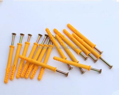 China Steel Fish Anchor M6 M8 M10 Yellow Color Nylon Fish Form Nylon Plastic Expansion Anchor Bolt for sale