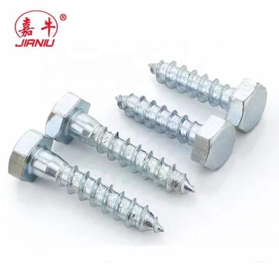 China Galvanized Stainless Steel Factory DIN571 Wooden Hex Head Lag Screw Hex Head Bolt for sale