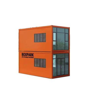 China Mini Prefabricated Container House Graphic Design with Plastic Steel Window for sale