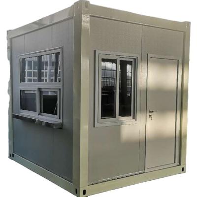 China Steel Door Narrow Prefabricated Guard Room With 50mm/75mm Sandwich Panel Wall for sale