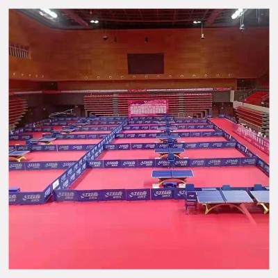 China Ping Pong Price Good Table Tennis Court Flooring PVC Sports Flooring For Sale for sale