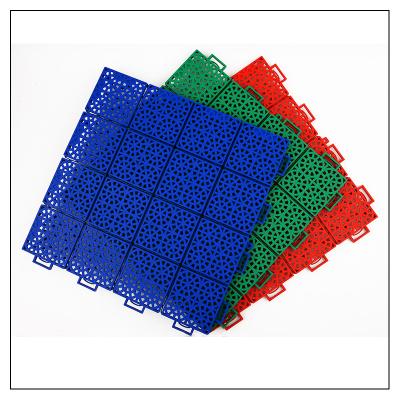 China Sports Court Outdoor Multi Goal Modular Backyard Waterproof PP Interlocking Basketball Court Flooring for sale