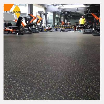 China MAT RUBBER ROLLER GYM BLACK INDOOR COLOR modern FLOORING WITH EPDM GRANULE 3MM-12MM for sale