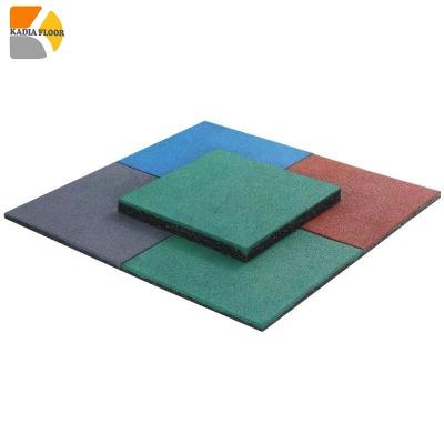 China Modern black color floor rubber mat 100% recycled rubber granule used for crossfit gym center for sale