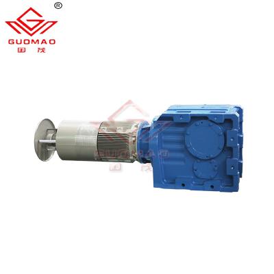 China Material of construction shop k97 1-1/4 inch shaft helical bevel gearmotor 1 20 speed electric motor with reducer for sale