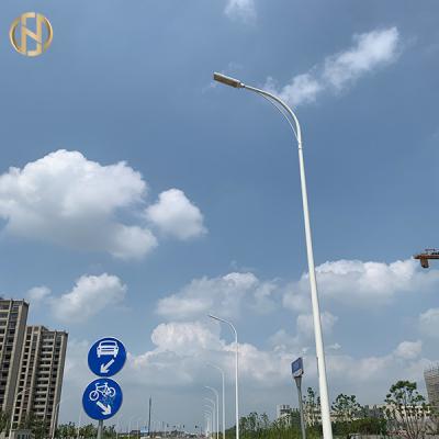 China Steel Pole Manufacturer 12M Galvanized Street Light Pole Steel Single Arm pole for sale