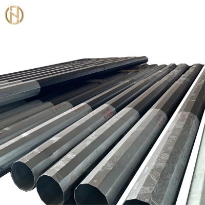 China Height 10M Galvanised Power Pole Galvanised Steel Posts 330daN 300daN for sale