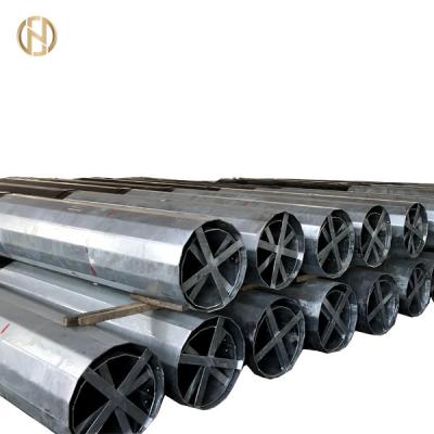 China 21M 69KV Galvanised Power Pole Galvanized Steel Post Wind Resistant for sale