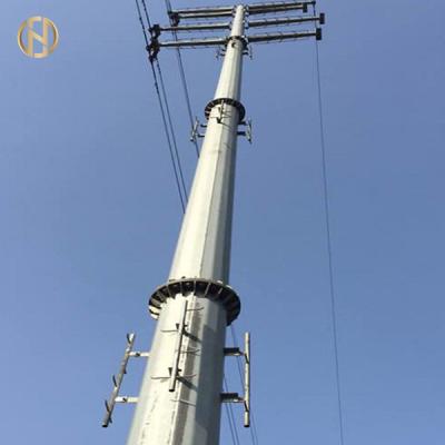 Cina Il potere palo del metallo di 132KV 138KV 32 metri ha galvanizzato il lato di palo di potere 12 in vendita