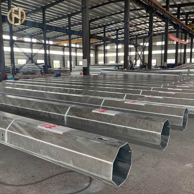 China 10 - 30M Hot Dip Galvanized Pole ASTM 123 ASTM 153 30FT 10KV - 550KV for sale