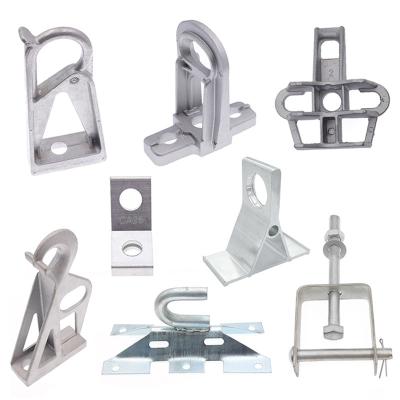 China Steel Iron Anchoring Universal Pole Bracket Optical Aluminum Alloy Mounting for sale