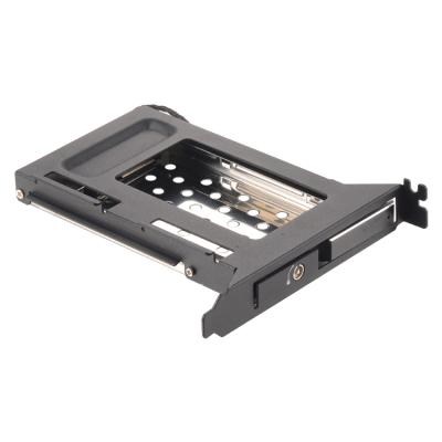 China Unestech 2.5in SATA Aluminum Hot-swap Hard Drive Cart Tray Mobile SSD HDD Rack For PCI Slot for sale