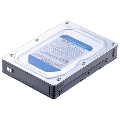 China Unestech Aluminum ST5510U 2.5in to 3.5in SATA HDD Mobile Enclosure Converter Rack with Micro USB 3.0 Port for sale