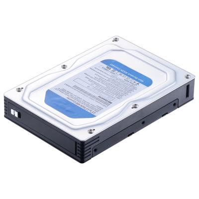 China Aluminum ST5510 2.5in to 3.5in SATA SSD HDD Converter Mobile Rack for 3.5in Floppy Drive Bay for sale