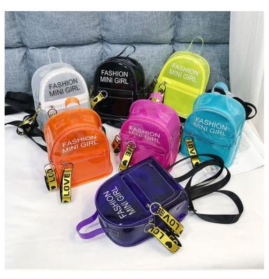 China 2021 High Quality Wholesale Women Kid Girls Clear Mini Jelly Purse Handbags Crossbody Bag Transparent Backpacks for sale