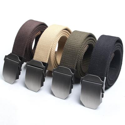 China btb12016 Solid Fully Adjustable Men's Military Canvas Belt (Men's and Women's) Unisex for sale