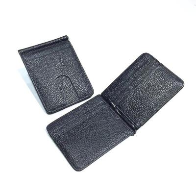 China Wholesale vintage zm158 real leather money clip wallet men for sale