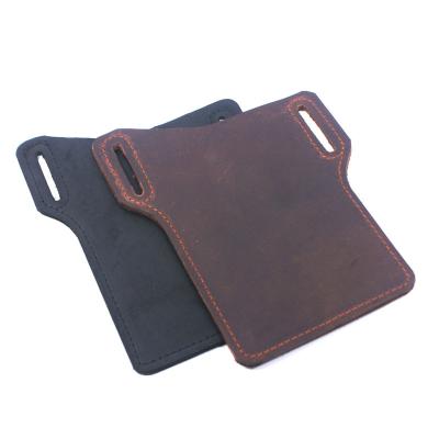 China yn115 Crazy Horse anti-theft handmade genuine leather cell phone case for mobile with belt loop for sale