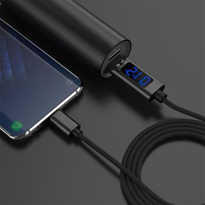 China Mobile Phone QC 3.0 USB Type C Data Sync Cable Fast Charging Wire With Current Voltage LED Display for sale