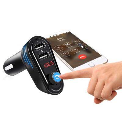 China Newest MP3 Player Bluetooch Car FM Transmitter With USB Car Charger 5V 2.1A Produced Hands Free Transmitter for sale