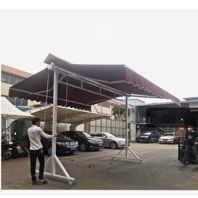 China Polyester Fabric Customized Safety Outdoor Cabin Telescopic Yard Canopy for sale