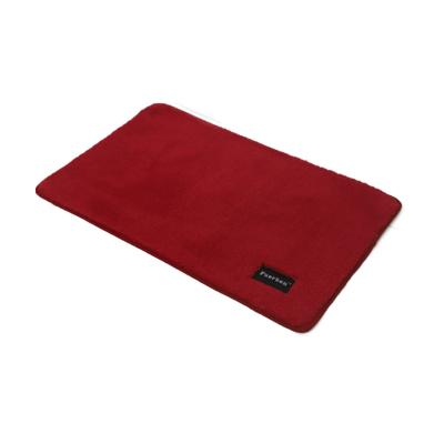 China Wholesale Modern Coral Fleece Solid Color Bathroom Kitchen Mat for sale