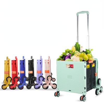 China Other wholesale can be made household folding trolley with cover and climbing stairs for sale