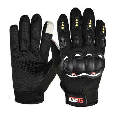 China Unisex Hard Shell Full Half Finger Gloves Motorcycle Bike Motorcycle Finger Riding Gloves for sale