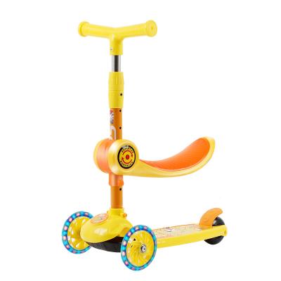 China Plus Pedal 3 Years Multi-Function Children's Scooter Three-in-One Sledge Baby Can Sit And Ride Instant Tricycle Scooter for sale