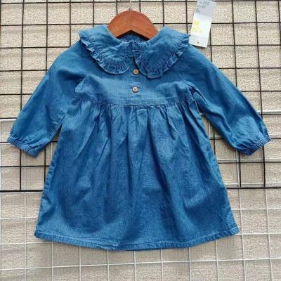 China Washable children's dress brand American girls' jeans dress wholesale for sale